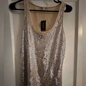 Express tank top gold size medium